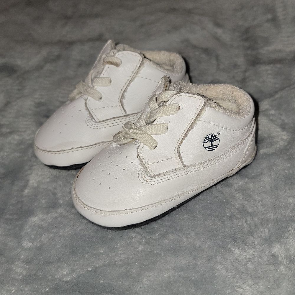 Timberland Soft Bottom Leather Crib Shoes Baby Infant Size 1